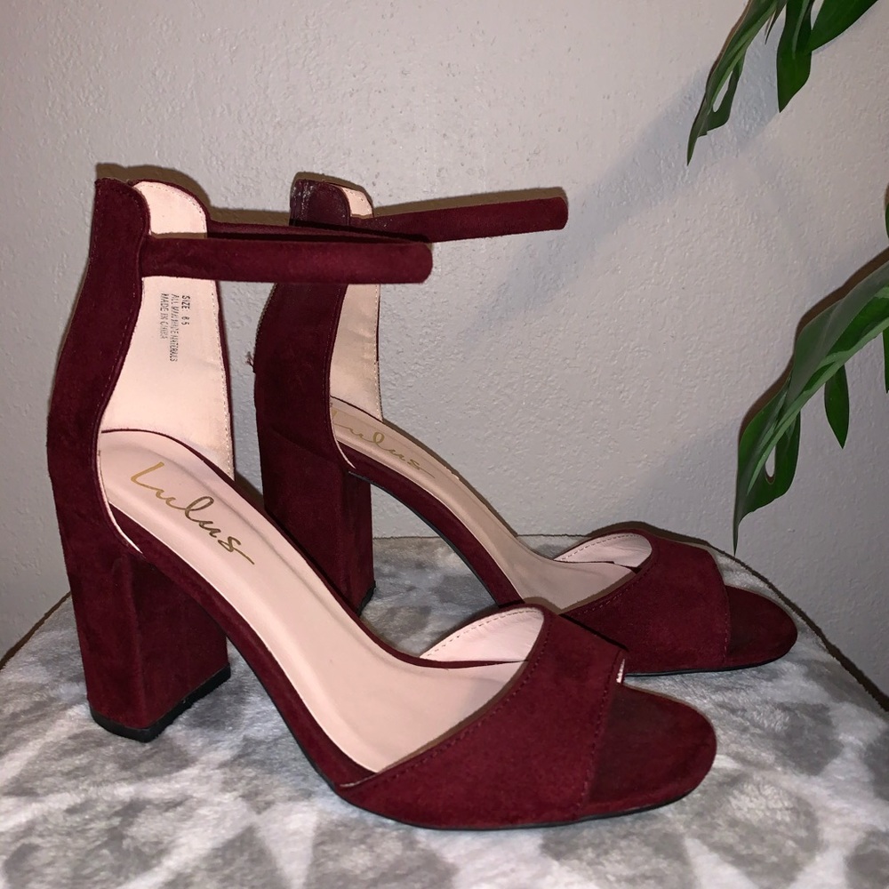 Lulu’s Ankle Strap Heels